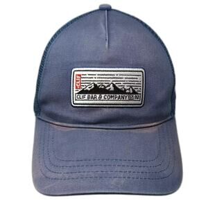 Boco Gear Trucker Hat Blue White One Size Snapback Mesh Clif Bar Company Patch